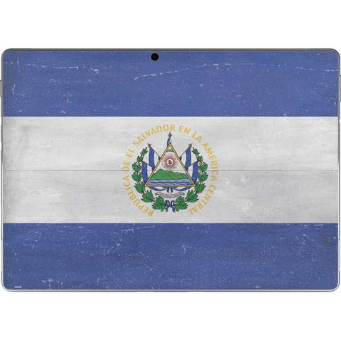 El Salvador Flag Distressed Surface Pro 9 Skin